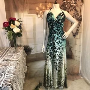 Stunning Alberto Makali Silk Halter Dress Sz 8